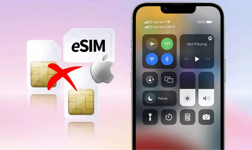 Kh&ocirc;ng cần th&aacute;o lắp SIM vật l&yacute;
