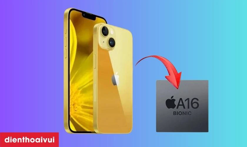 Hiệu năng mạnh mẽ với chip A16 Bionic