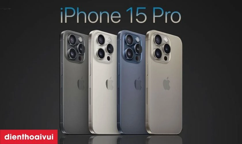 Vẻ ngo&agrave;i đẳng cấp, sang trọng của điện thoại iPhone 15 Pro 256GB