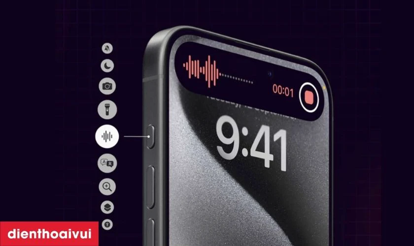N&uacute;t t&aacute;c vụ tr&ecirc;n iPhone 15 Pro 256GB c&oacute; thao t&aacute;c g&igrave;?