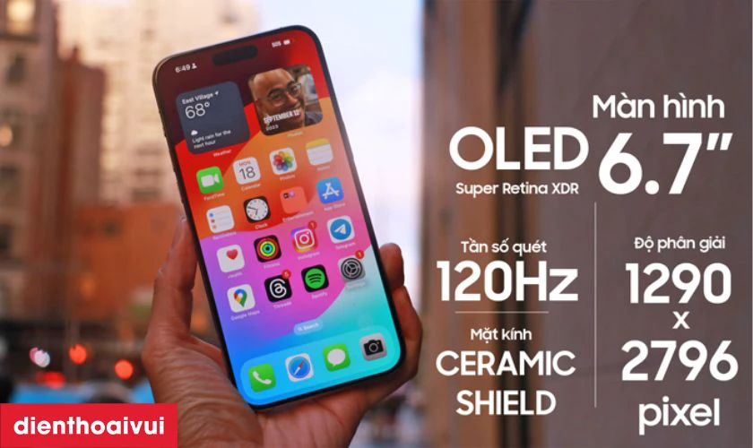 M&agrave;n h&igrave;nh Super Retina XDR sắc n&eacute;t