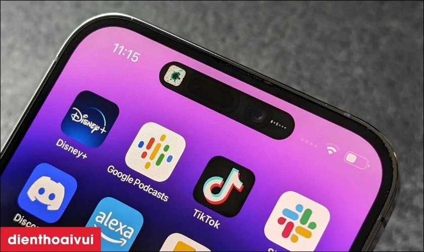 Tính năng Dynamic Island độc đáo trên iPhone 15 Pro Max 256GB