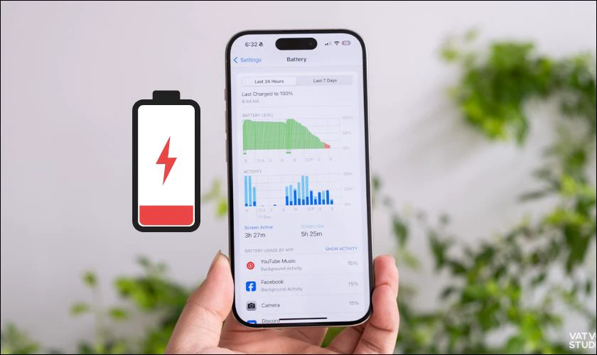 iPhone 15 Pro Max bị tụt pin nhanh có dấu hiệu gì?