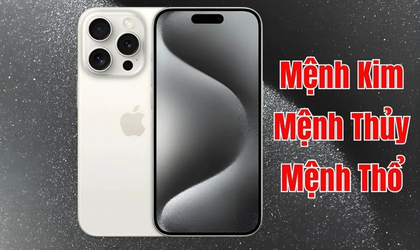 iPhone 15 Pro Max m&agrave;u Titan Trắng hợp mệnh n&agrave;o?