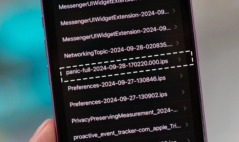 Lỗi Panic Full và Reset Counter trên iPhone 16