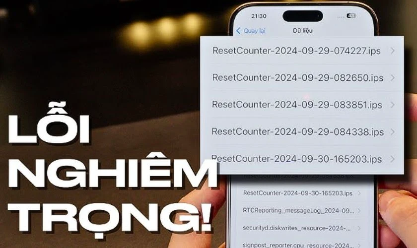 iPhone 16 lỗi Reset Counter l&agrave; như thế n&agrave;o?