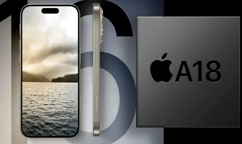 Hiệu năng đỉnh chóp nhờ chip xử lý Apple A18 Bionic