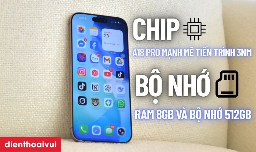 iPhone 16 Pro Max 512GB - Đ&atilde; k&iacute;ch hoạt được trang bị chip A18 Pro mạnh mẽ