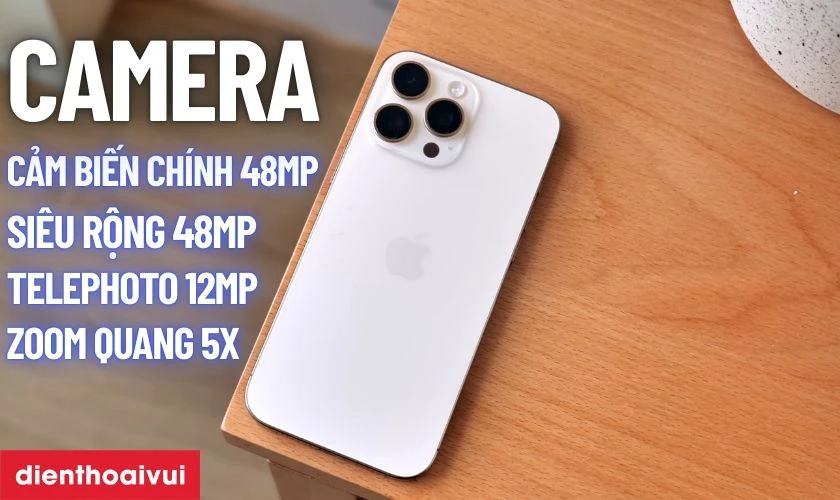 iPhone 16 Pro Max 512GB - Đ&atilde; k&iacute;ch hoạt c&oacute; hệ thống camera chụp đẹp