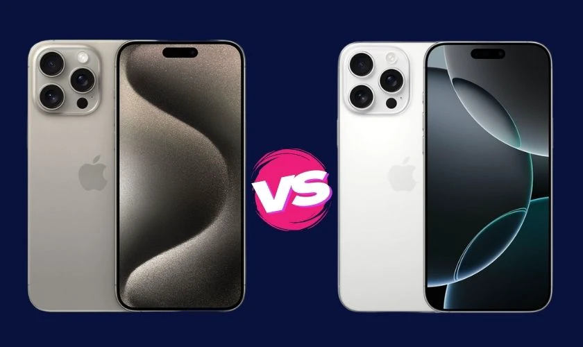 So s&aacute;nh iPhone 16 Pro Max v&agrave; 15 Pro Max