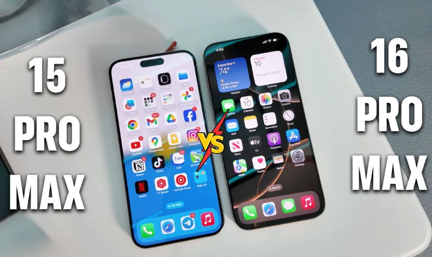 So s&aacute;nh iPhone 16 Pro Max v&agrave; 15 Pro Max n&ecirc;n mua d&ograve;ng n&agrave;o