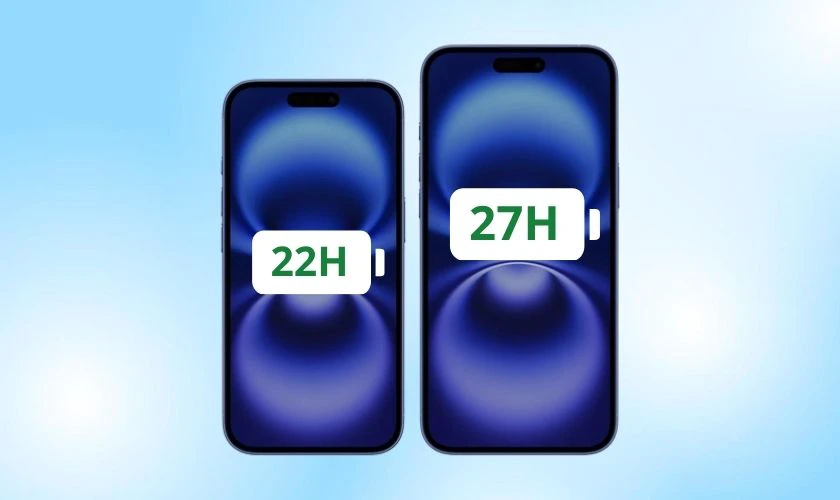 iPhone 16 Plus có thời lượng pin dài hơn