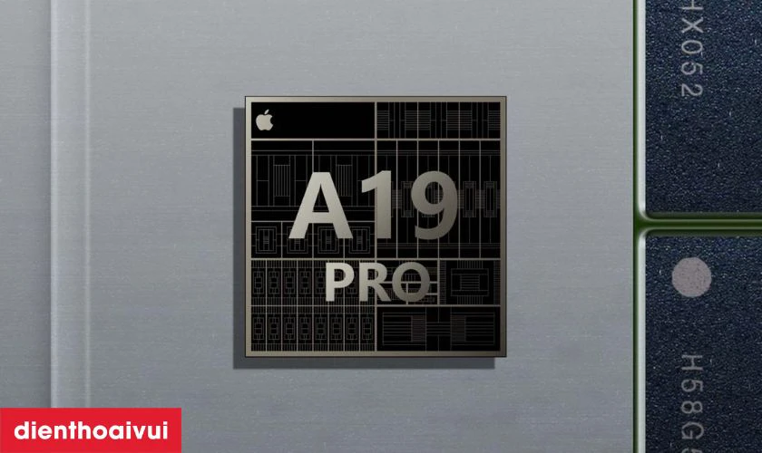Hiệu năng chip A19 Pro xử l&yacute; nhanh c&aacute;c t&aacute;c vụ nặng