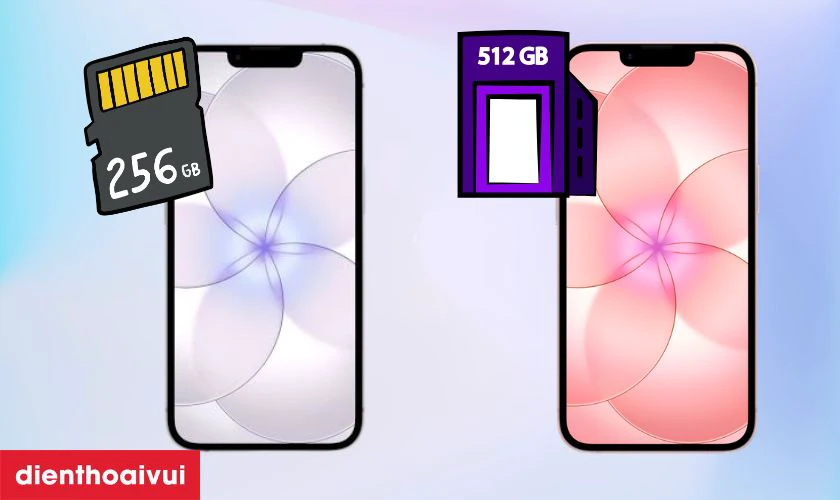 Phân loại 17e cũ theo dung lượng
