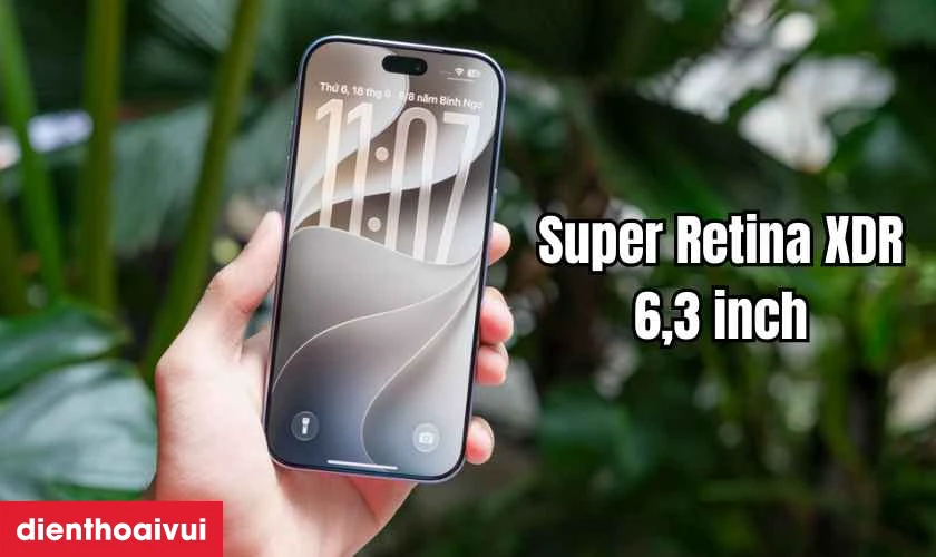 M&agrave;n h&igrave;nh Super Retina XDR 120Hz sắc n&eacute;t