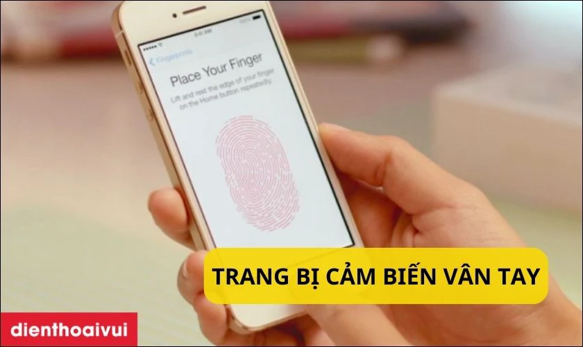 Trang bị cảm biến v&acirc;n tay tiện &iacute;ch