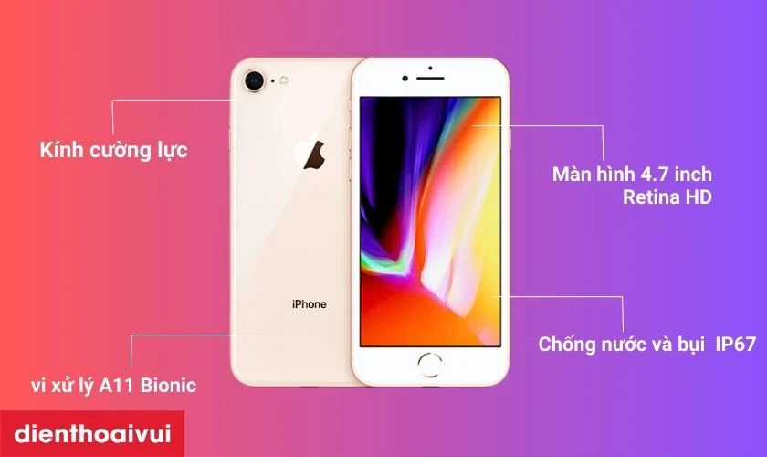 Đ&aacute;nh gi&aacute; hiệu năng, thiết kế iPhone 8 128GB Cũ đẹp