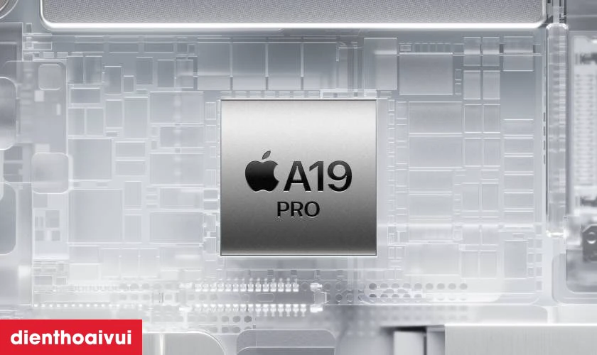 Hiệu năng h&agrave;ng đầu với chip A19 Pro