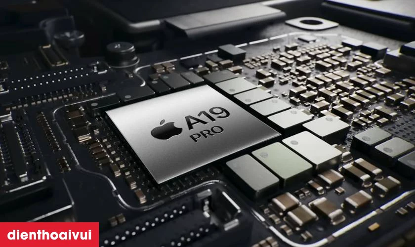 Hiệu năng mạnh mẽ với chip A19 Pro v&agrave; RAM 12GB
