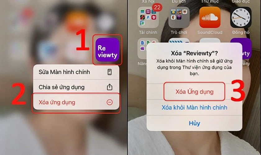 Xóa và cài đặt lại ứng dụng