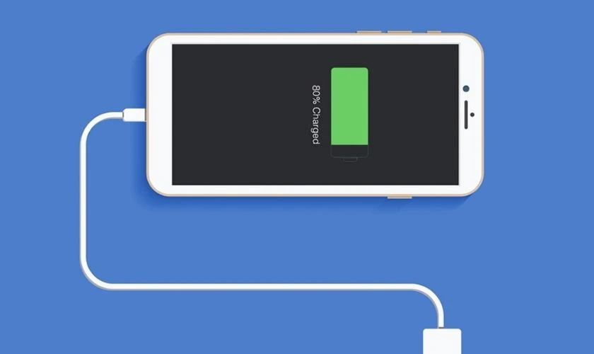 Cắm sạc và chờ đợi khi iPhone bị đơ cảm ứng