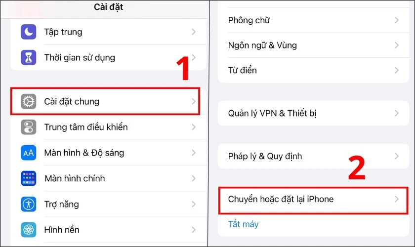 Reset iPhone, khôi phục cài đặt gốc