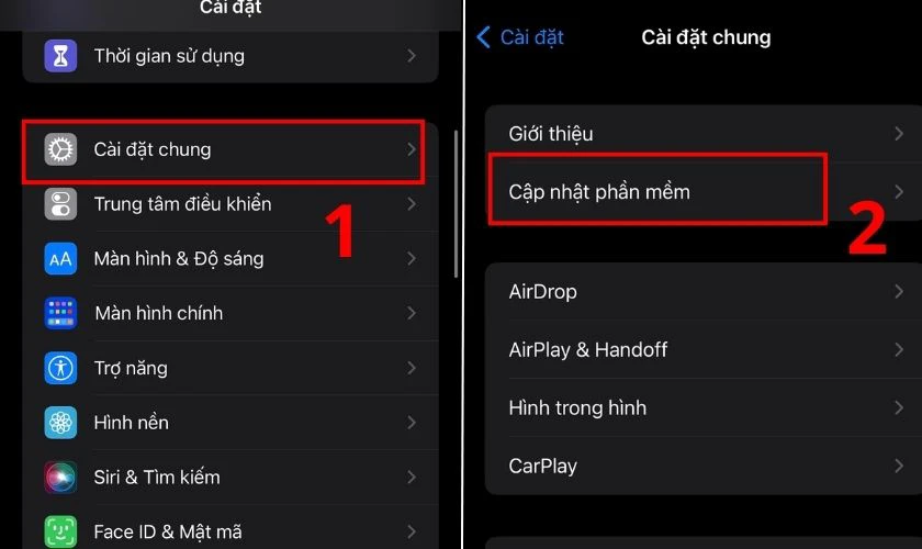 Cập nhật lại hệ điều h&agrave;nh iOS mới nhất