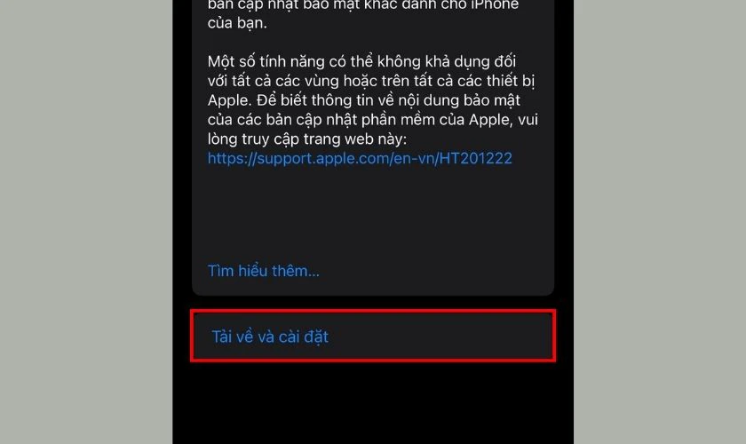 Cuối c&ugrave;ng, bạn tiếp tục ấn v&agrave;o Tải về v&agrave; c&agrave;i đặt