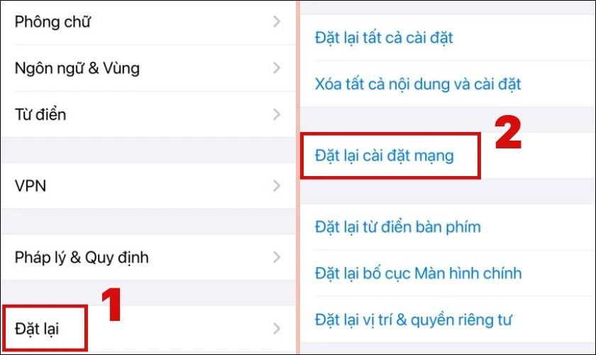 C&agrave;i đặt lại dịch vụ mạng
