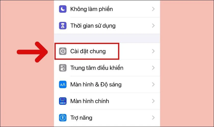 Kh&ocirc;i phục c&agrave;i đặt gốc để khắc phục lỗi iPhone bị mất s&oacute;ng