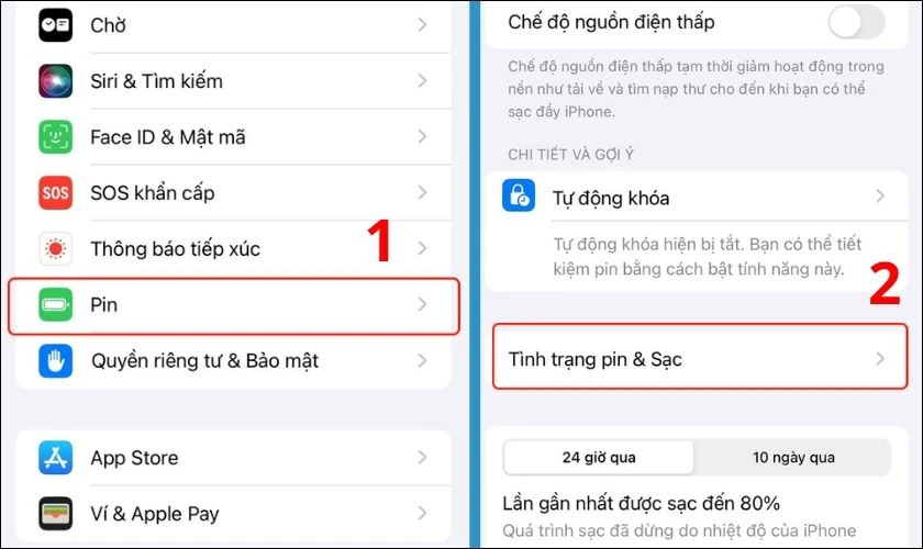 Kiểm tra lại tình trạng pin và sạc iPhone