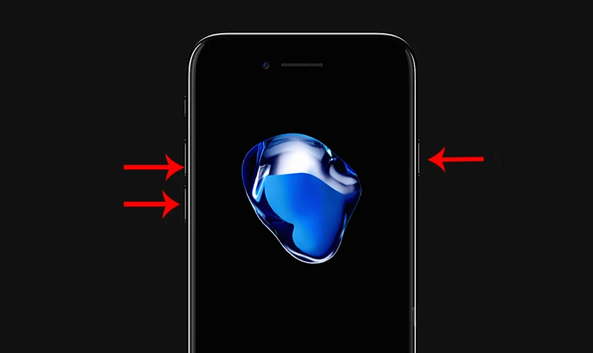 Khởi động lại thiết bị để sửa iPhone bị treo t&aacute;o