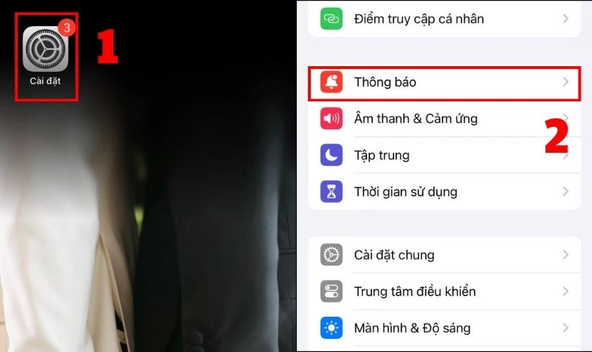 Tắt th&ocirc;ng b&aacute;o c&aacute;c ứng dụng