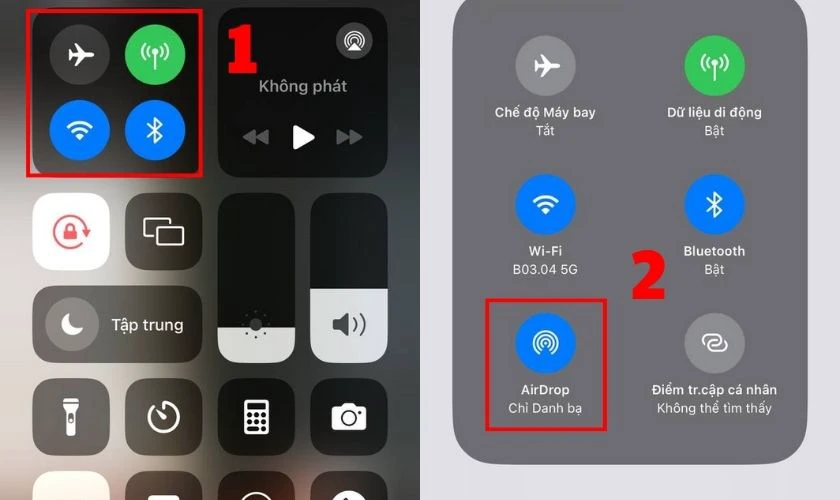 Tắt t&iacute;nh năng AirDrop để tr&aacute;nh iPhone bị tụt pin