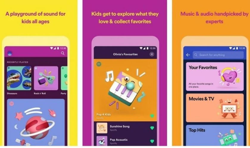 Spotify Kids - Nghe nhạc và truyện thiếu nhi phù hợp trẻ em