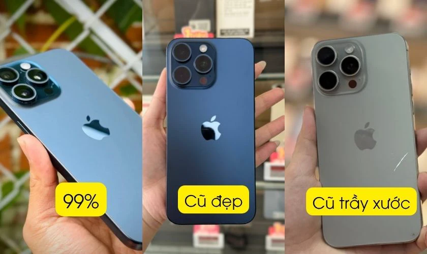iPhone cũ 99 khác gì iPhone like new, cũ đẹp và cũ trầy xước?