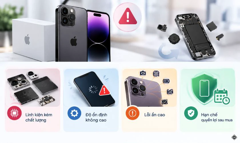 Mua iPhone dựng có những rủi ro nào?