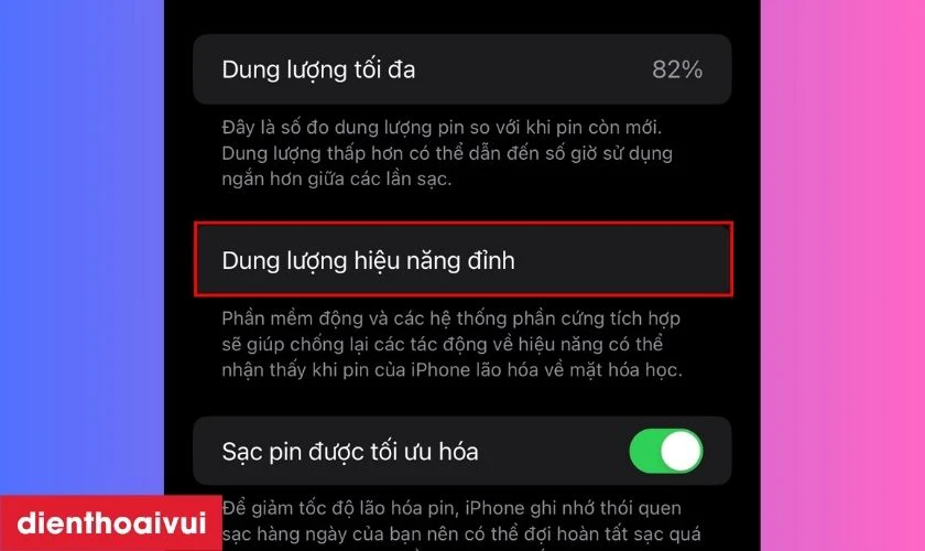 Kiểm tra t&igrave;nh trạng PIN khi mua iPhone cũ