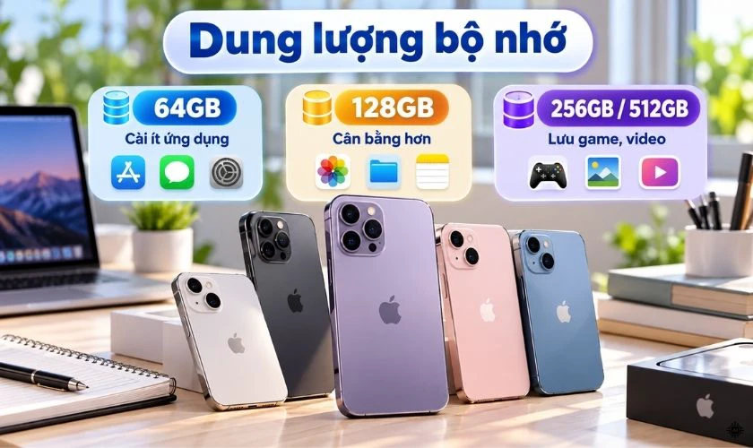 Dung lượng bộ nhớ phù hợp