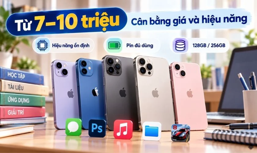 Chọn iPhone cũ cho học sinh sinh viên theo ngân sách