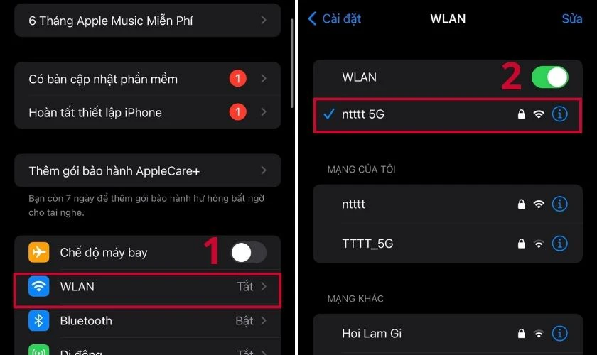 T&ugrave;y chỉnh DNS khi iPhone kh&ocirc;ng bắt được Wi-Fi