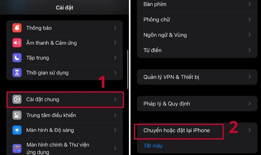 Kh&ocirc;i phục c&agrave;i đặt gốc của iPhone