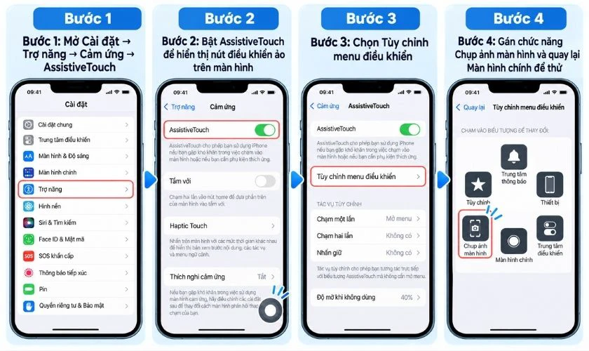 iPhone không chụp màn hình được