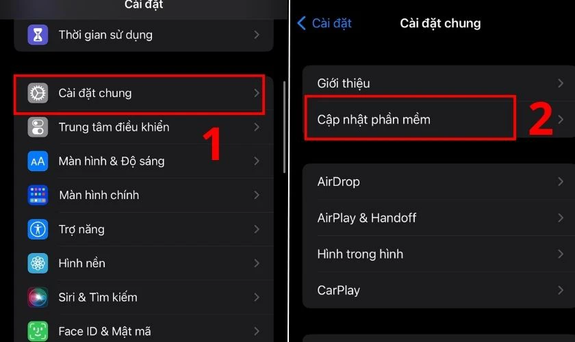 Cập nhật hệ điều hành mới nhất