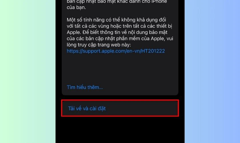 Cuối cùng, bạn tiếp tục ấn vào Tải về và cài đặt