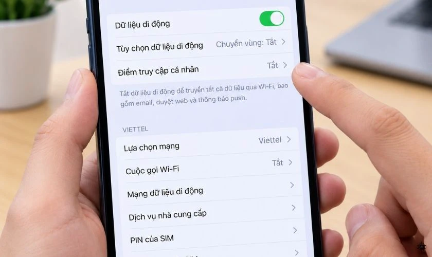 Điểm truy cập cá nhân chưa được bật