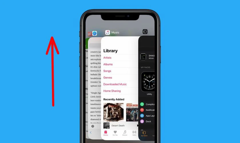 Đóng hoàn toàn App Store rồi mở lại