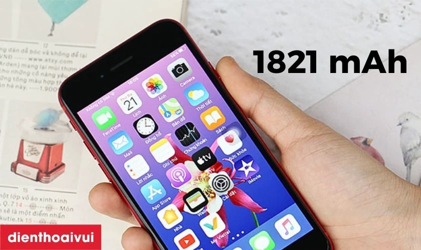Thời lượng pin iPhone SE 2020 64GB cũ trầy xước đủ d&ugrave;ng
