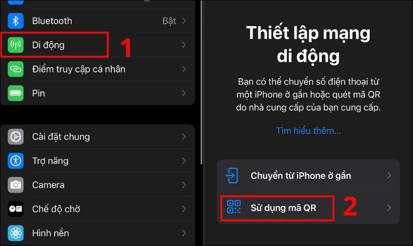 C&aacute;ch k&iacute;ch hoạt eSIM tr&ecirc;n iPhone SE