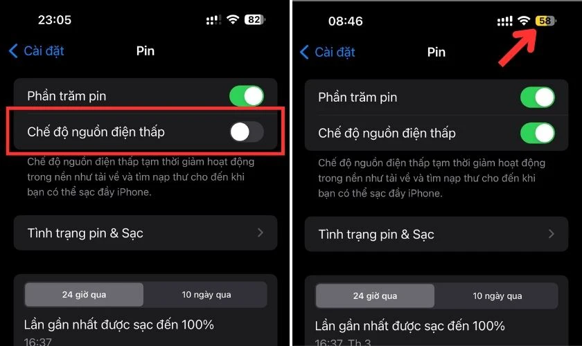 Bật chế độ tiết kiệm pin để giảm n&oacute;ng m&aacute;y